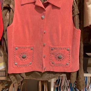 Double D coral stud vest XS